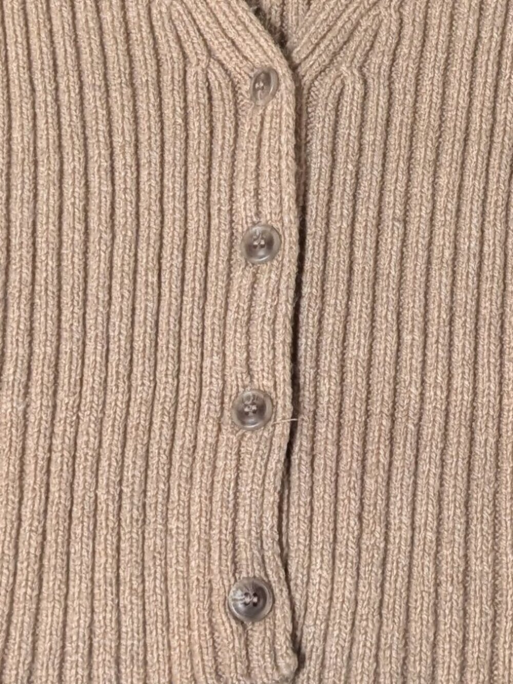 Mango V-Neck Ribbed Knitted Cardigan - Picture 4 of 7